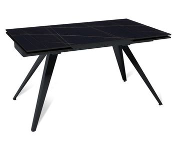 Стол раскладной Asti (140+40+40), керамика матовая Blackgold