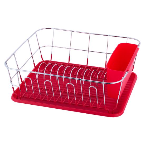 Сушилка для посуды Kamille KM-0763B (красный)