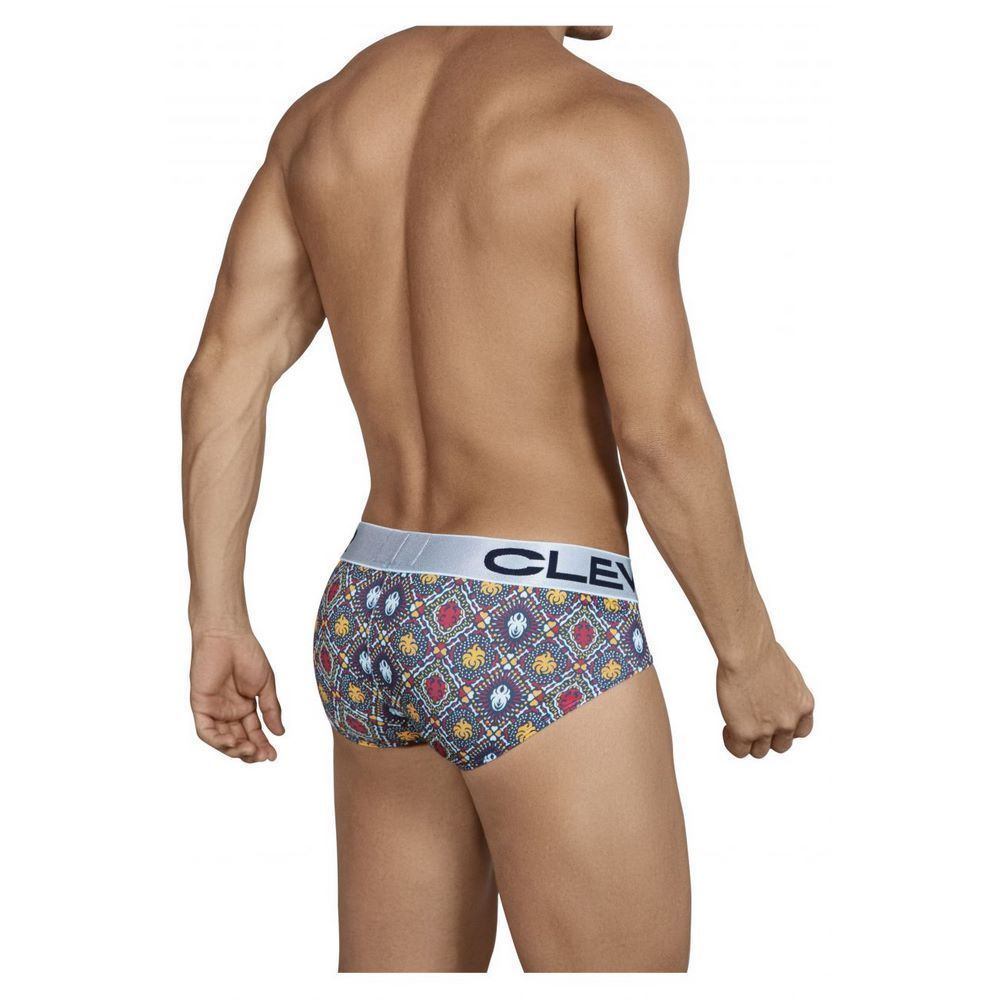 Мужские трусы брифы синие с узором Clever Tradition Boxer 544207
