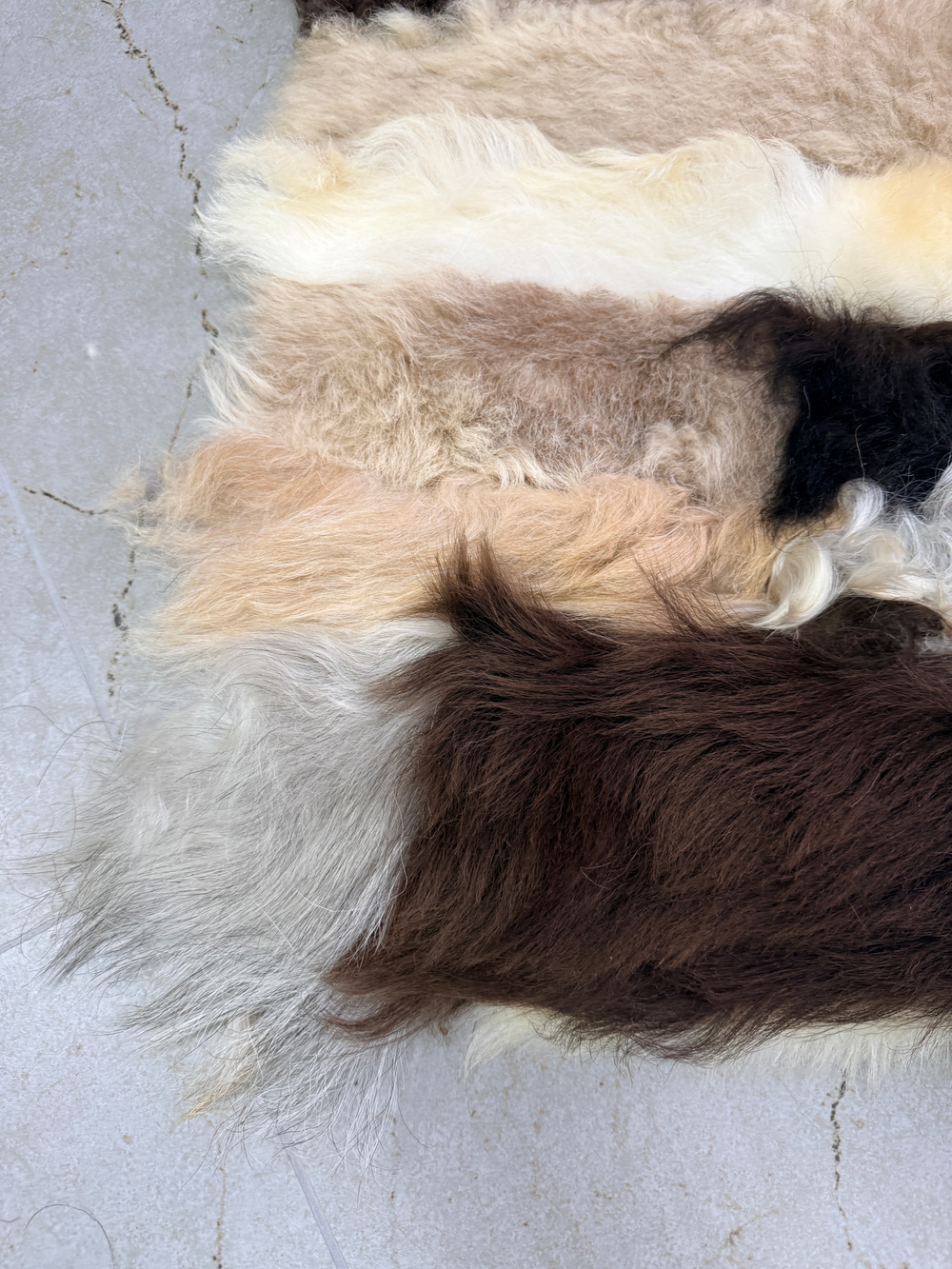 Покрывало меховое ковер из шкуры овчины