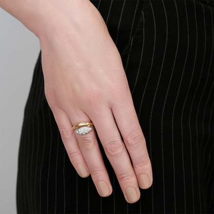 "Ракин" кольцо в золотом покрытии из коллекции "Озон" от Jenavi