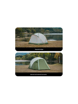 Палатка Naturehike KOTA 4, 4-местная, алюминиевый каркас, олива