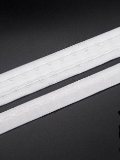 Крючки/петли на ленте, двухрядные, Arta-F, белый 001