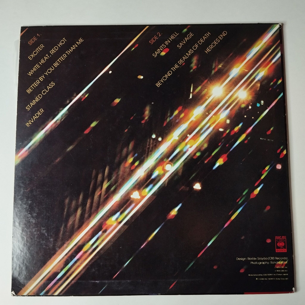 Винтажная виниловая пластинка LP Judas Priest Stained Class (Japan 1978) (No Obi) Saints In Hell