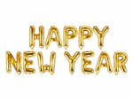 Шар-надпись "Happy New Year" (золото)