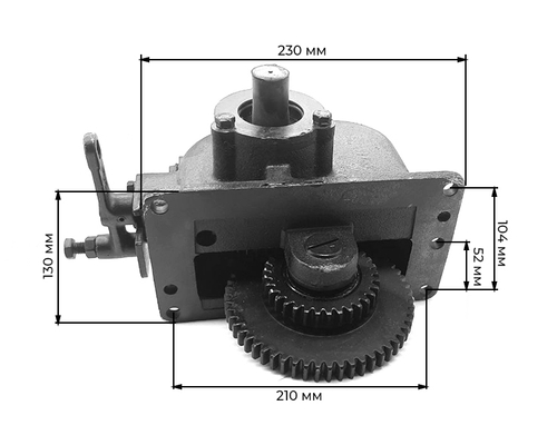 Редуктор привода переднего моста - раздаточная коробка в сборе 224