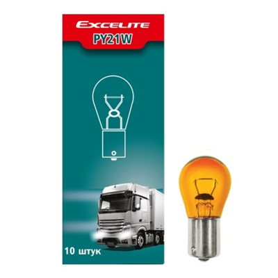 Лампа PY21W 21W 24V желтый BAU15s Excelite грузовой поворот