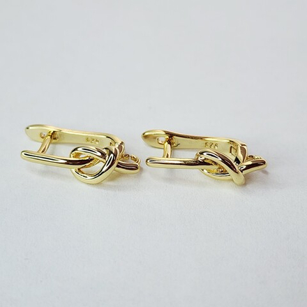 Ювелирные швензы, английский замок, позолота, люкс фурнитура