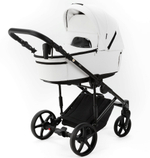 Детская коляска Adamex Zico Deluxe New 3 в 1 ZN-SA01 (БЕЛАЯ КОЖА)
