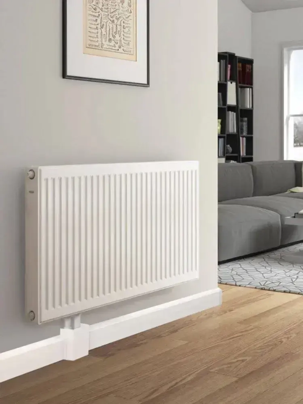 Напольный плинтус для труб отопления Aqua 37 (Аква) длинна 2.2 метра