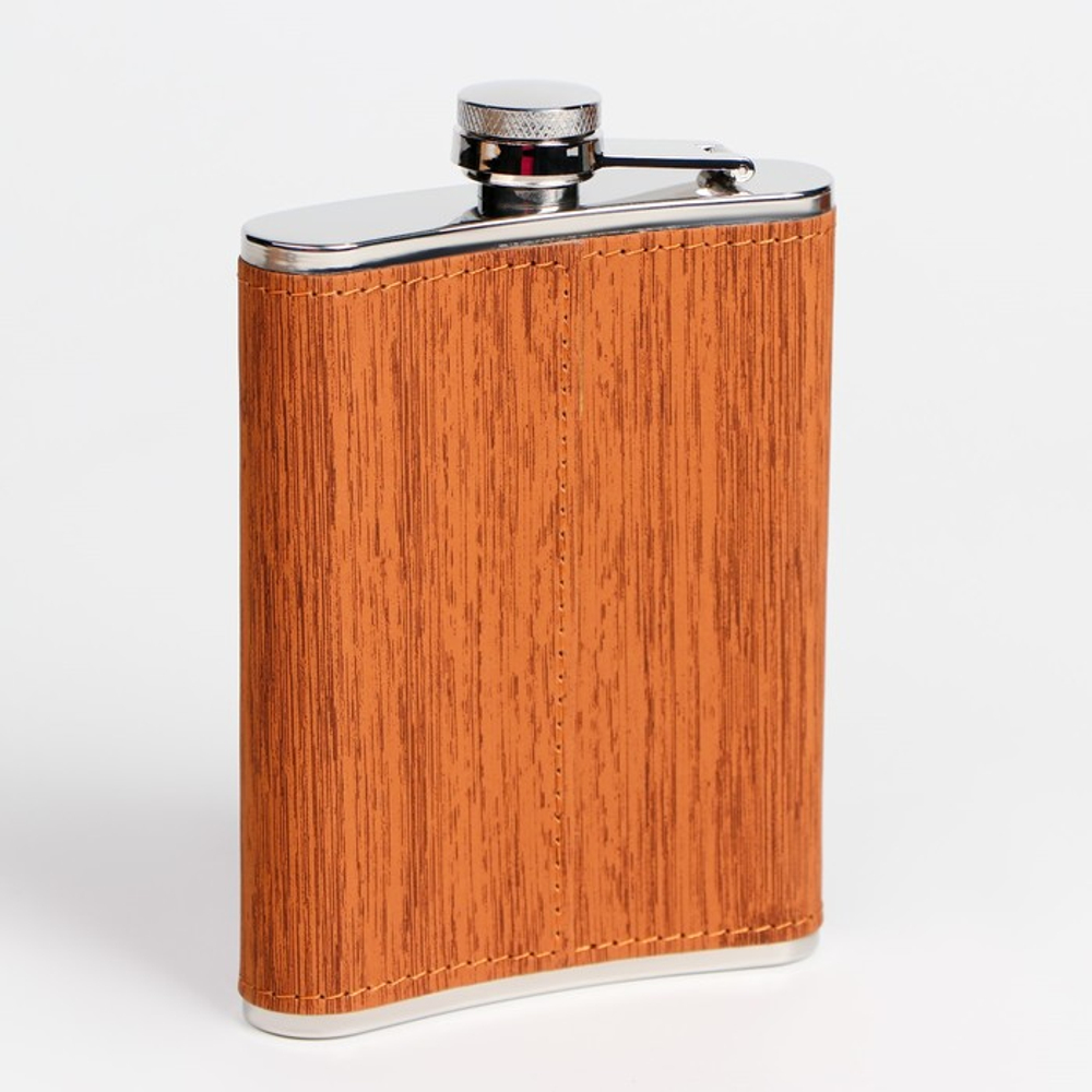 Подарочный набор «Шахматы и фляжка» 7 в 1, металл и искусственная кожа