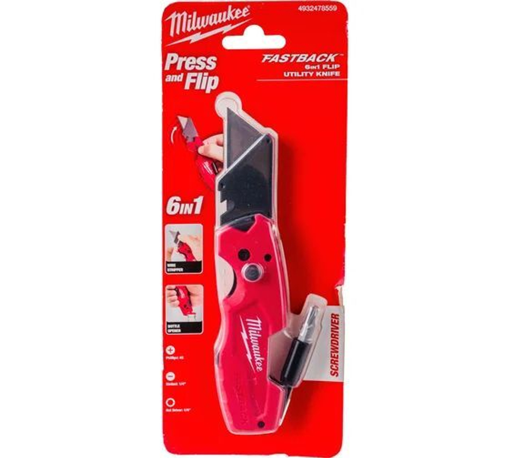 Нож Milwaukee fastback 6в1