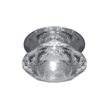 Встраиваемый точечный светильник 1*G4 CR035 прозрачный Crystal Gauss