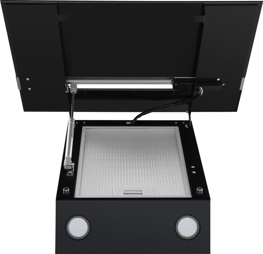 Кухонная вытяжка MAUNFELD Bridge Line 50 черный\вставка сатин фото 3