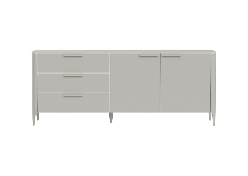 Тумба Type 3 ящика 2 двери L (серо-бежевый)