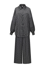 Шелковый костюм Black D