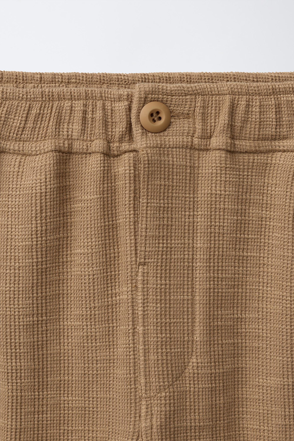 ZARA БРЮКИ ИЗ РЕЛЬЕФНОЙ ТКАНИ, КАРАМЕЛЬНЫЙ