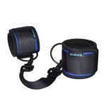 Сине-черные неопреновые оковы на ноги (Цвет: синий с черным)