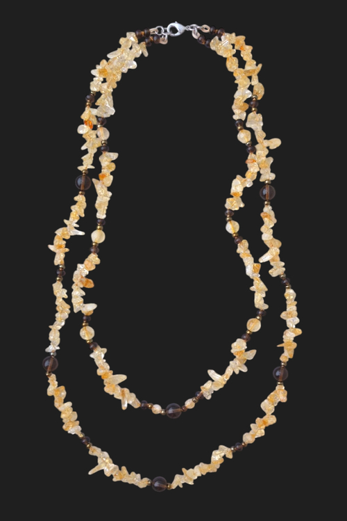 бусы из цитрина Альбина