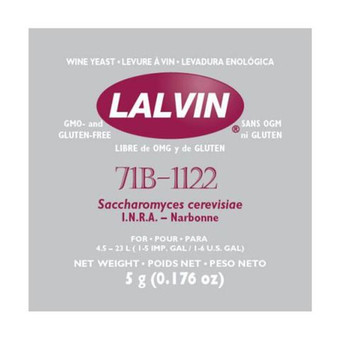Винные дрожжи Lalvin "71B-1122", 5 г