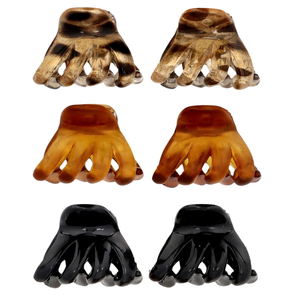 Scunci, Миниатюрные зажимы в виде когтей осьминога, 6 шт.