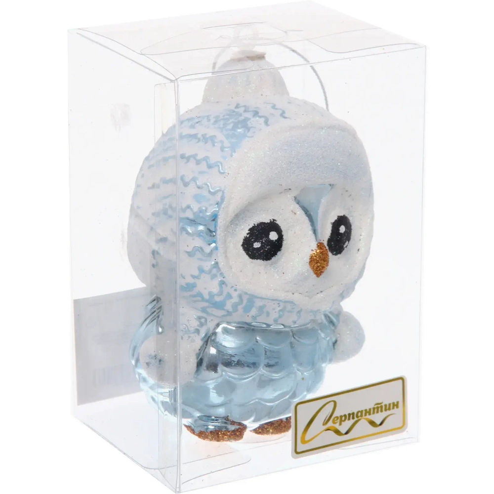 Ёлочная игрушка «Чудной пингвин» 7*5*10 см, Голубой