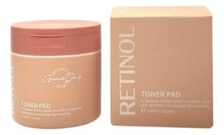 Пэды с ретинолом, ниацинамидом и бакучиолом GRACE DAY Retinol Toner Pad 140 мл