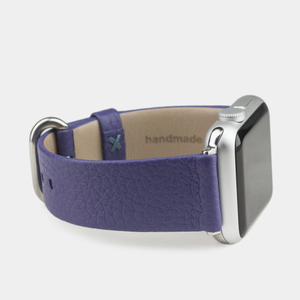 Ремешок кожаный для Apple Watch 40/41mm Classic фиолетового цвета