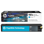 Картридж HP 981X (L0R09A) для PageWide E58650, Enterprise 556/586 голубой (10k)
