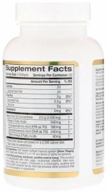 California Gold Nutrition Omega-3 Premium Fish Oil капс., 180 г, 100 шт.