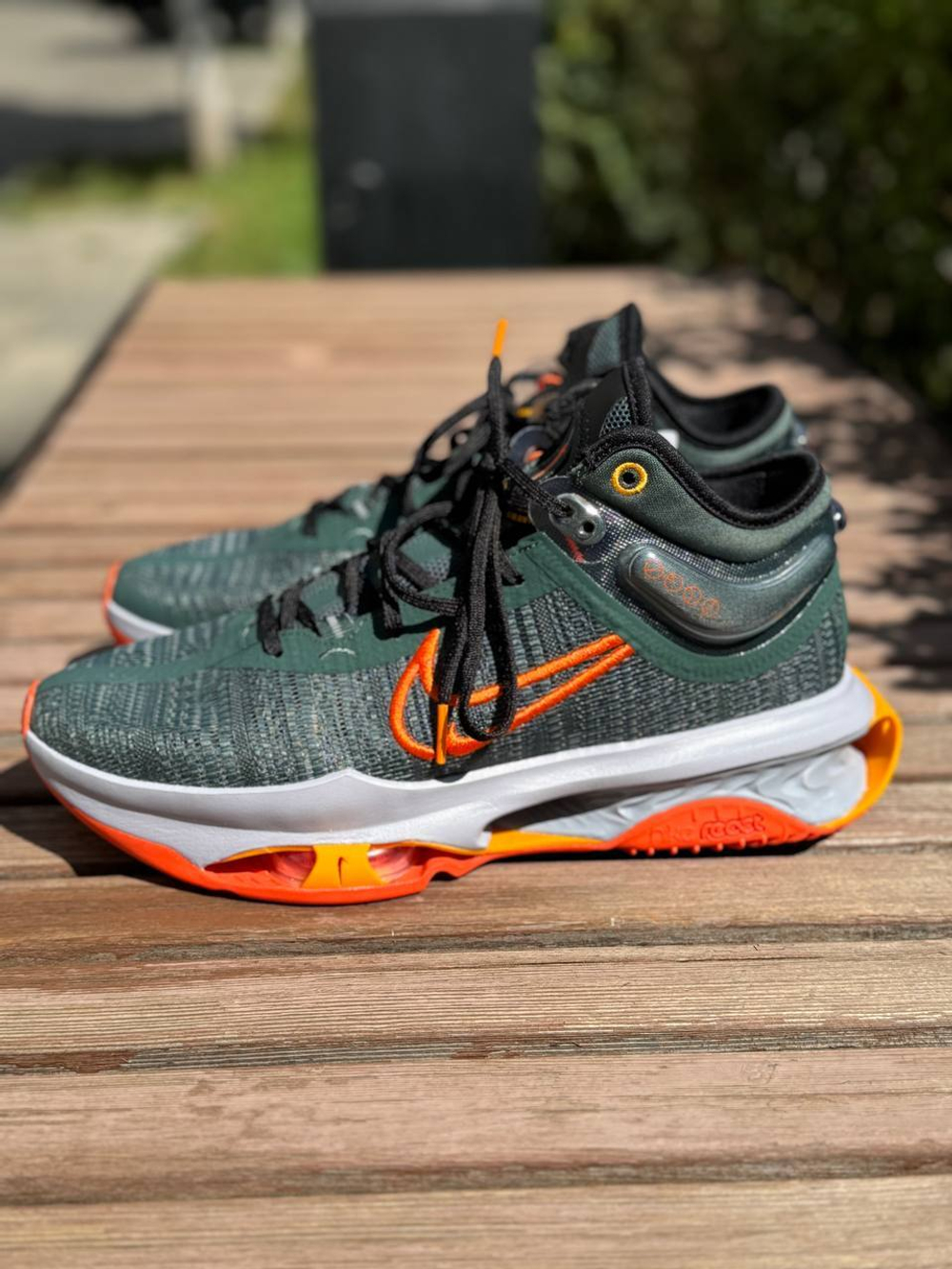 NIKE AIR ZOOM G.T. JUMP 2 EP (VINTAGE GREEN/SAFETY ORANGE VERT VINTAGE/ORANGE SECURITE) 9,5