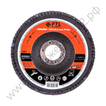 Круг лепестковый с керамическим абразивом для шлифования по нержавеющей стали FTL Everest 29 125 х 22,2 мм P100