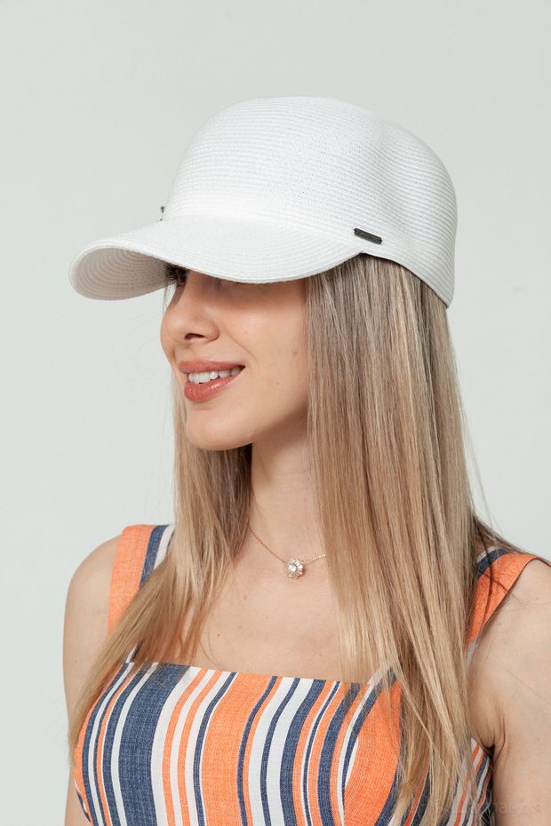 VKS-150 Кепка (Белый / 57-58 / 30х30х6 / б/р / Соломка/шелк / 0.3)