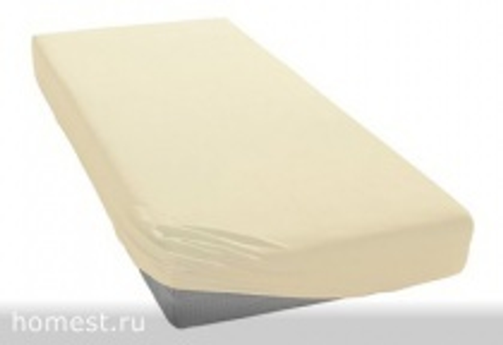Простыня трикотажная 90-110x200 Elegante 8000 слоновая кость