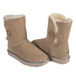 Угги Bailey Button Short II Metallic Sand