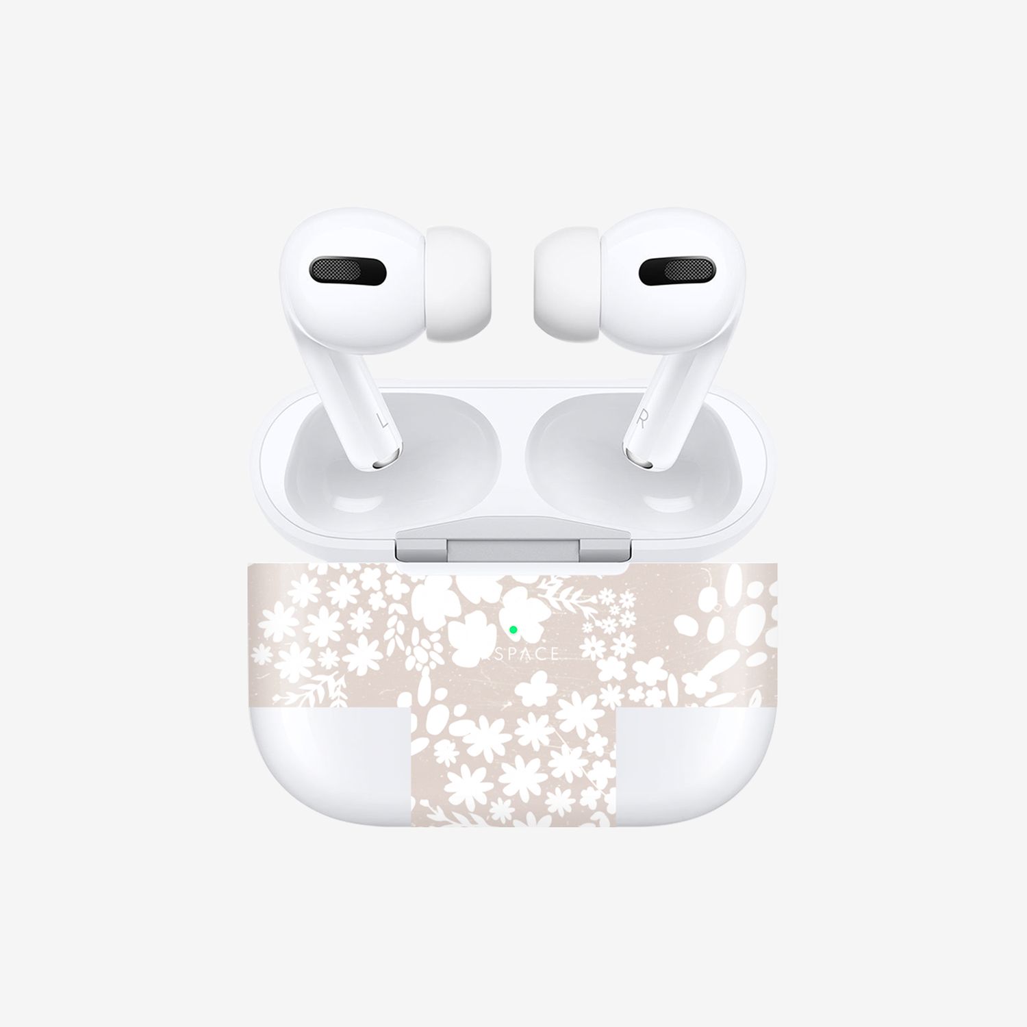 Виниловая наклейка FLORAL CREAM для AirPods