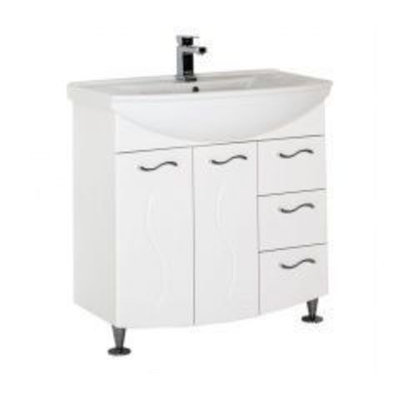 Тумба с раковиной Aquanet Моника 85 белый