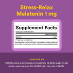 Natural Factors, Stress-Relax, мелатонин, 1 мг, 180 жевательных таблеток