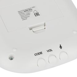 Звонок дверной ЭРА BIONIC White беспроводной белый 36 мелодий (в пакете) | Электрозвонки беспроводные