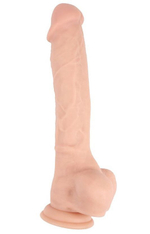 Телесный фаллоимитатор на присоске Rocking Rod - 25,5 см. (Цвет: телесный)