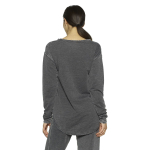 Кофта удлиненного кроя со спущенным плечом (Размер: M) (Цвет: серый)