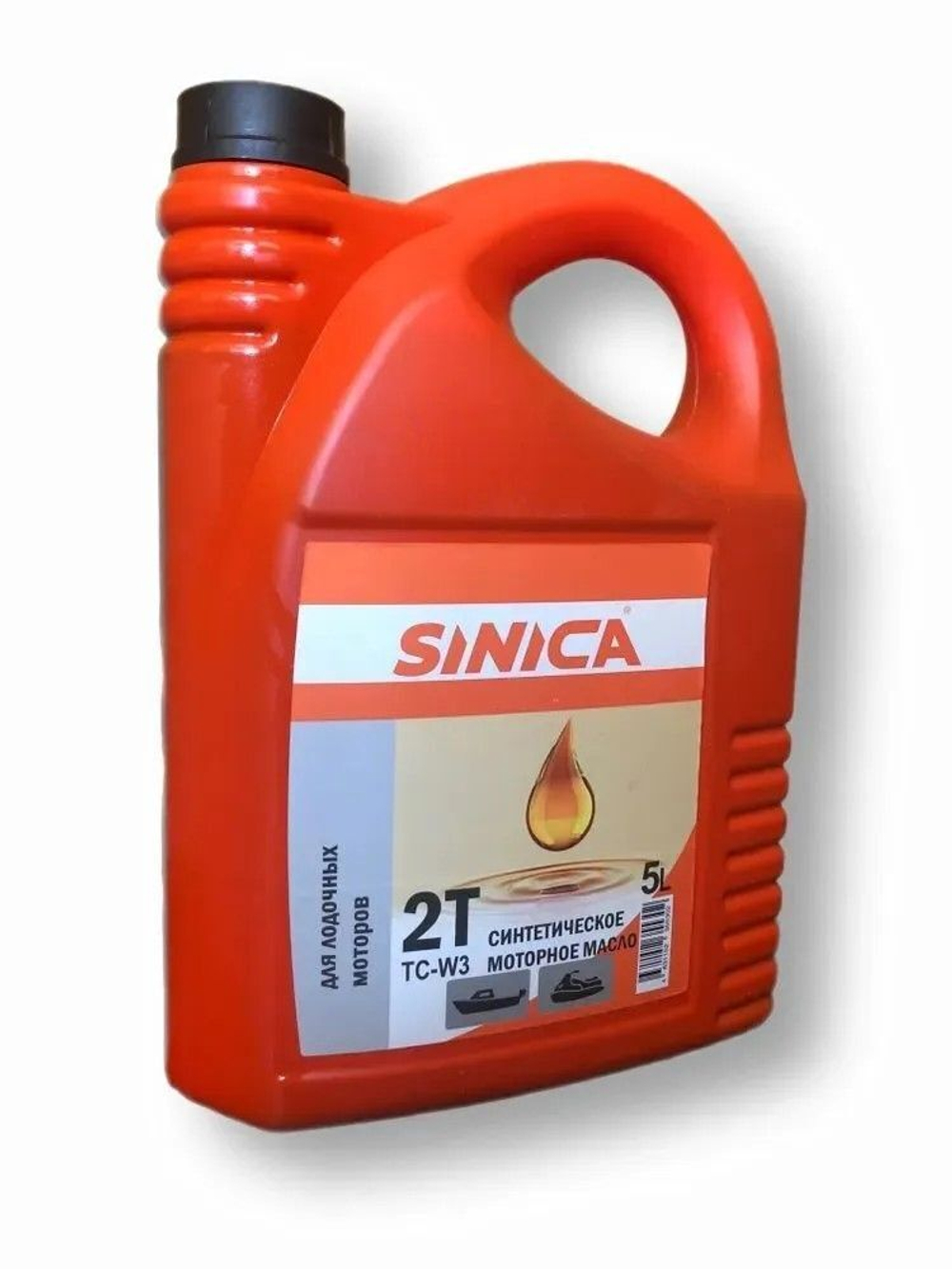 Масло SINICA синтетическое 2-х тактное для лодочных моторов TC-W3, 5л.