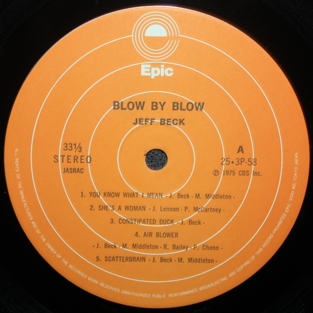 Jeff Beck / Blow By Blow (LP)