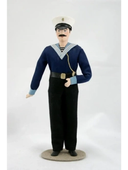 Кукла коллекционная Боцман в военном мундире