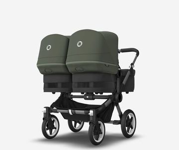 Коляска для двойни 2 в 1 Bugaboo Donkey 5 Twin Forest green/Midnight black/Graphite