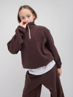 Костюм флисовый с олимпийкой "Шоколад" 7+