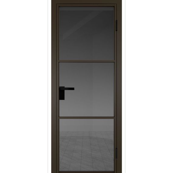 Межкомнатная дверь алюминиевая Profil Doors 13AG деорэ остеклённая