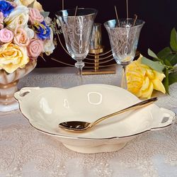 Lenardi 205-561 Глубокое овальное блюдо 35см МИРАЖ с ручками в под.уп.(х6)Фарфор