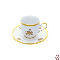 Набор мокка кофейных пар Queen's Crown Золотая роза 110 мл (6пар)