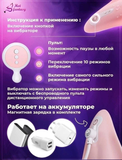 Вибратор в трусики из жидкого силикона (пульт Д/У)